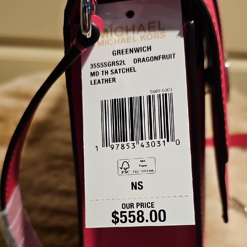 Michael Kors Fuchsia Crossbody Bag - Picture 3 of 12